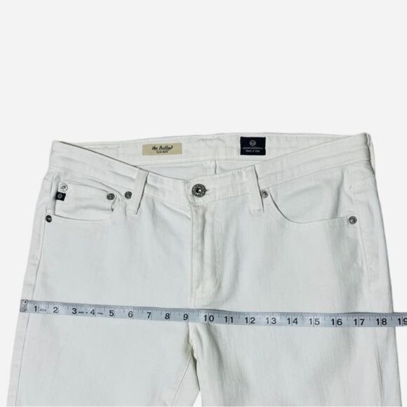 Adriano Goldschmied The Ballad Slim Boot White Jeans Size 30 - Picture 9 of 11